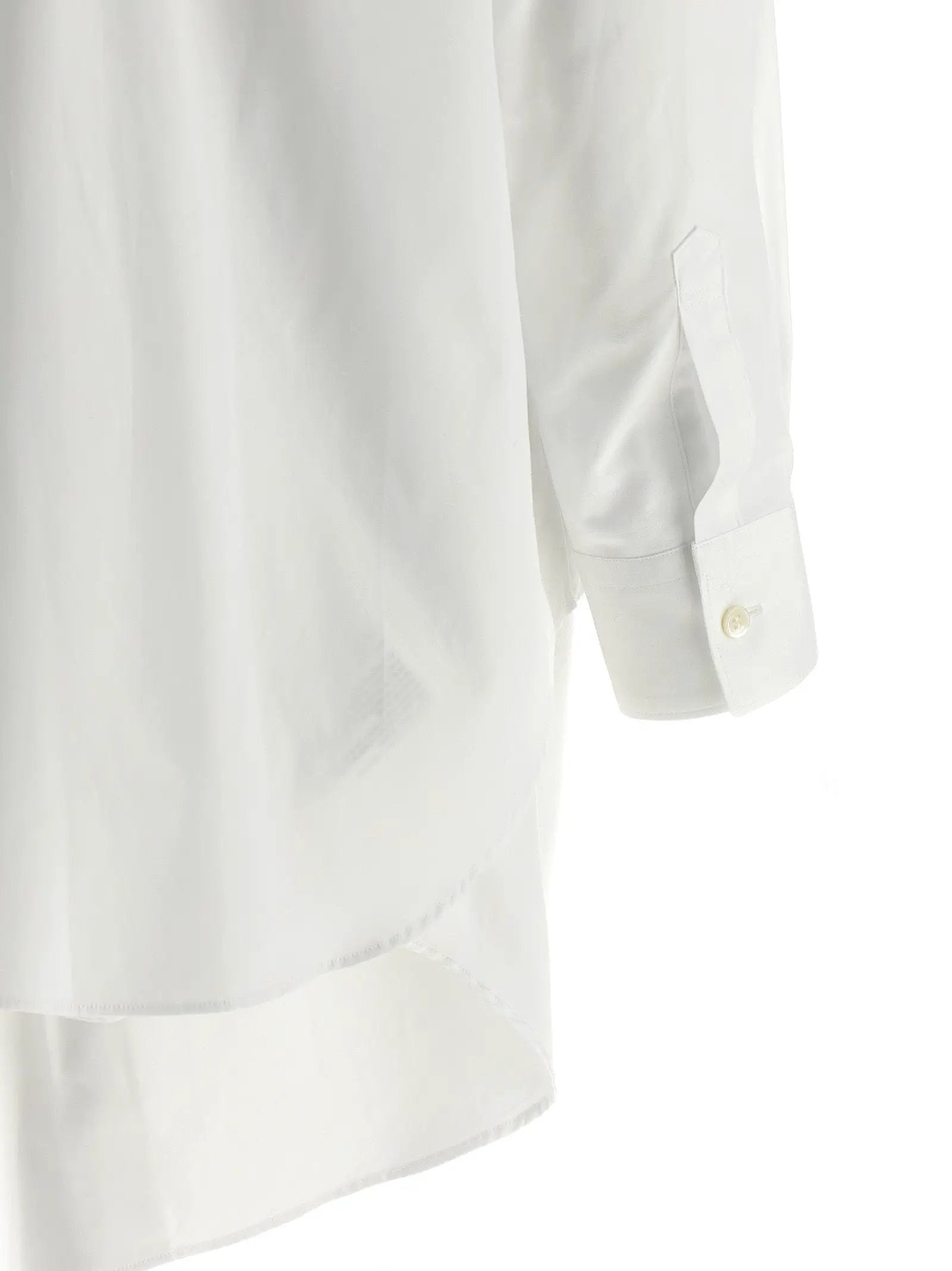 Comme Des Garçons White Cotton Blouse