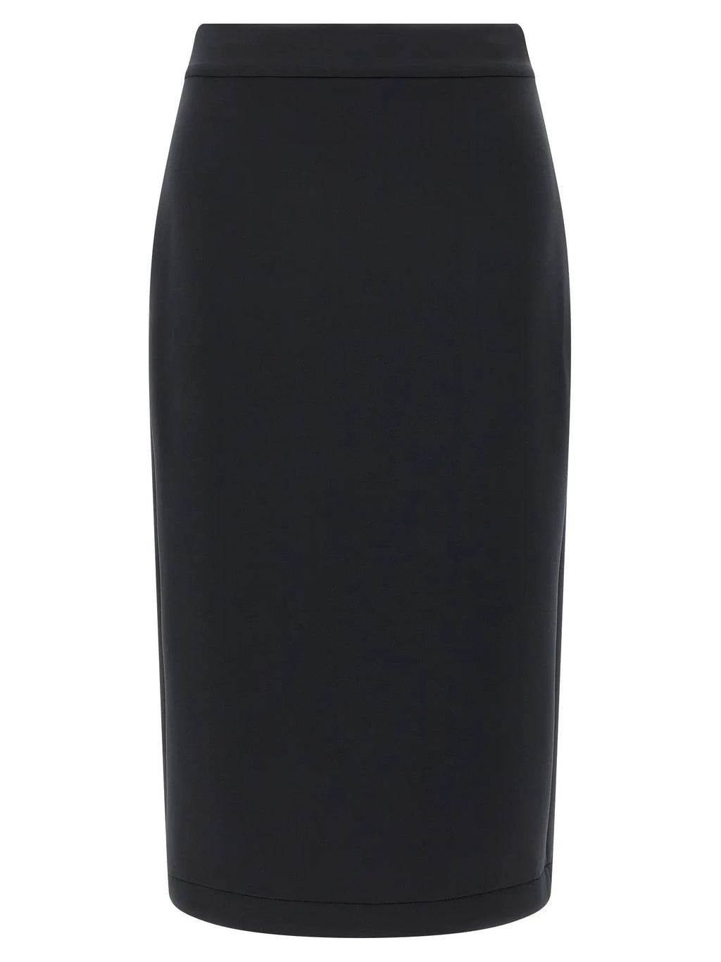 MONCLER GENIUS Black Polyester Midi Skirt