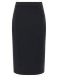 MONCLER GENIUS Black Polyester Midi Skirt