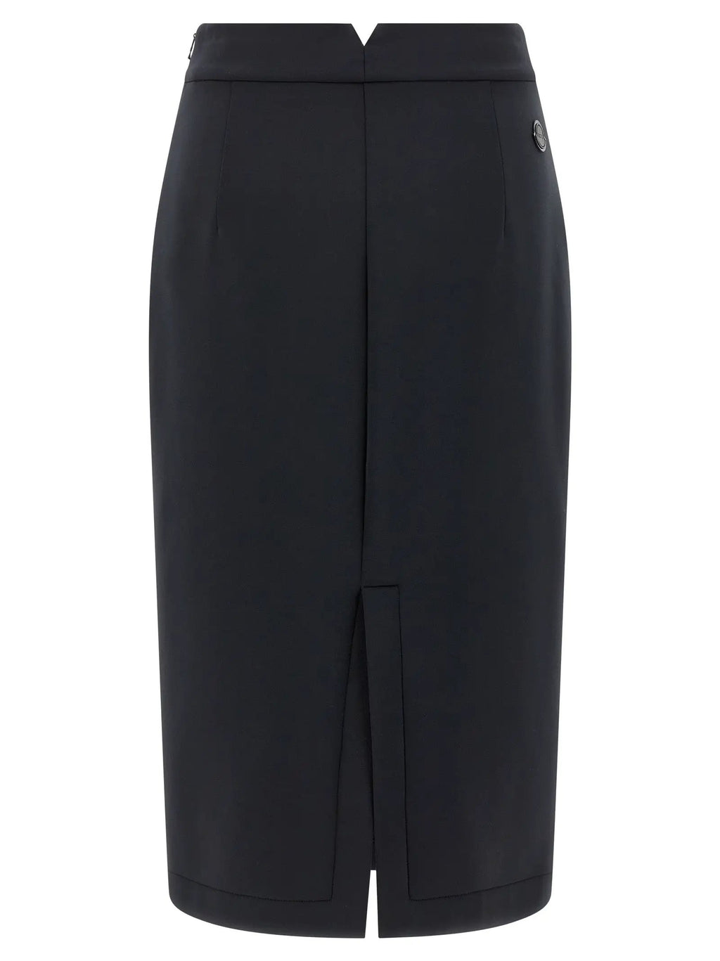 MONCLER GENIUS Black Polyester Midi Skirt