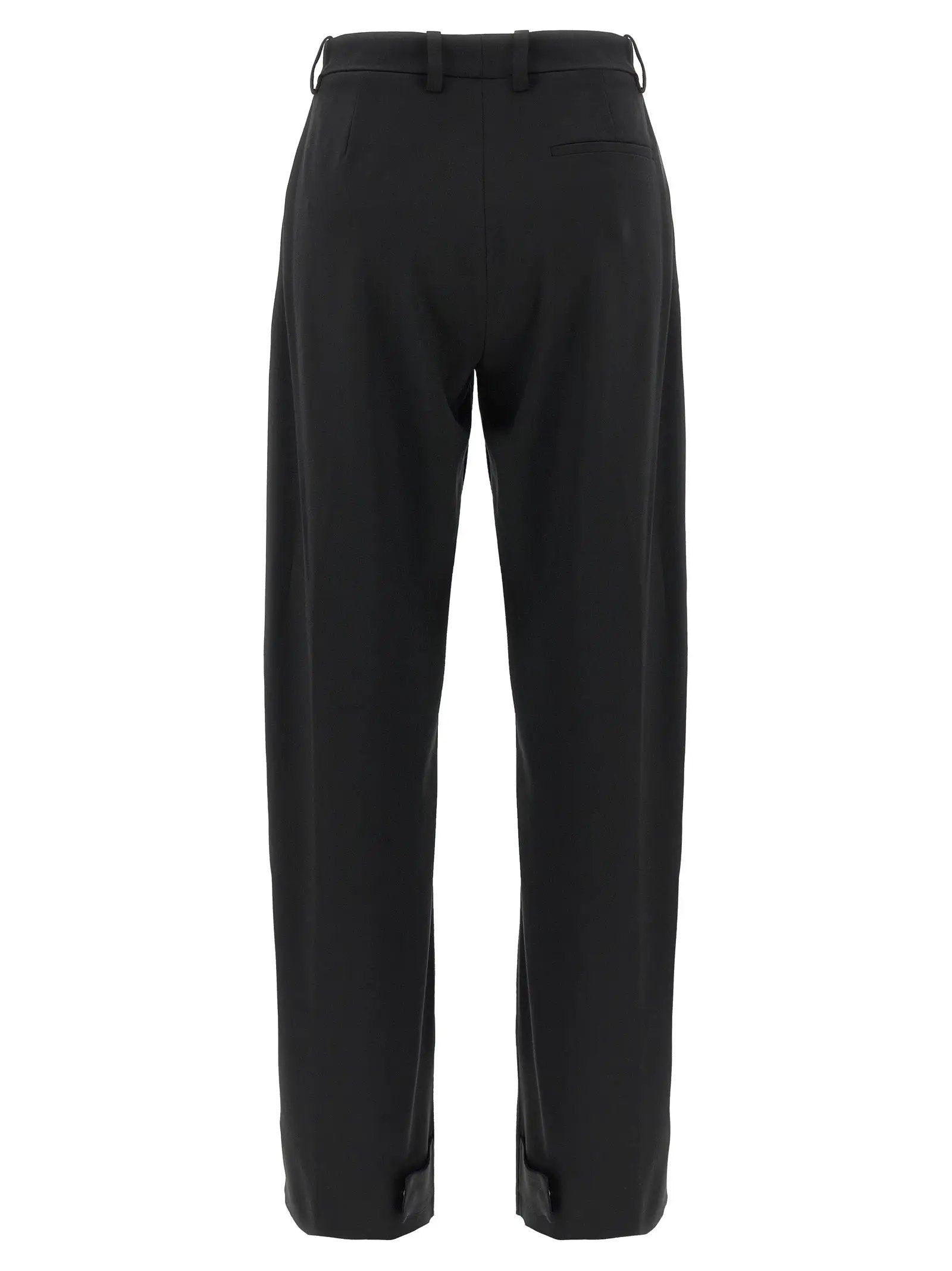 MONCLER GENIUS Black Polyester Dress Pants