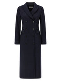 Alberto Biani Blue Virgin Wool Coat