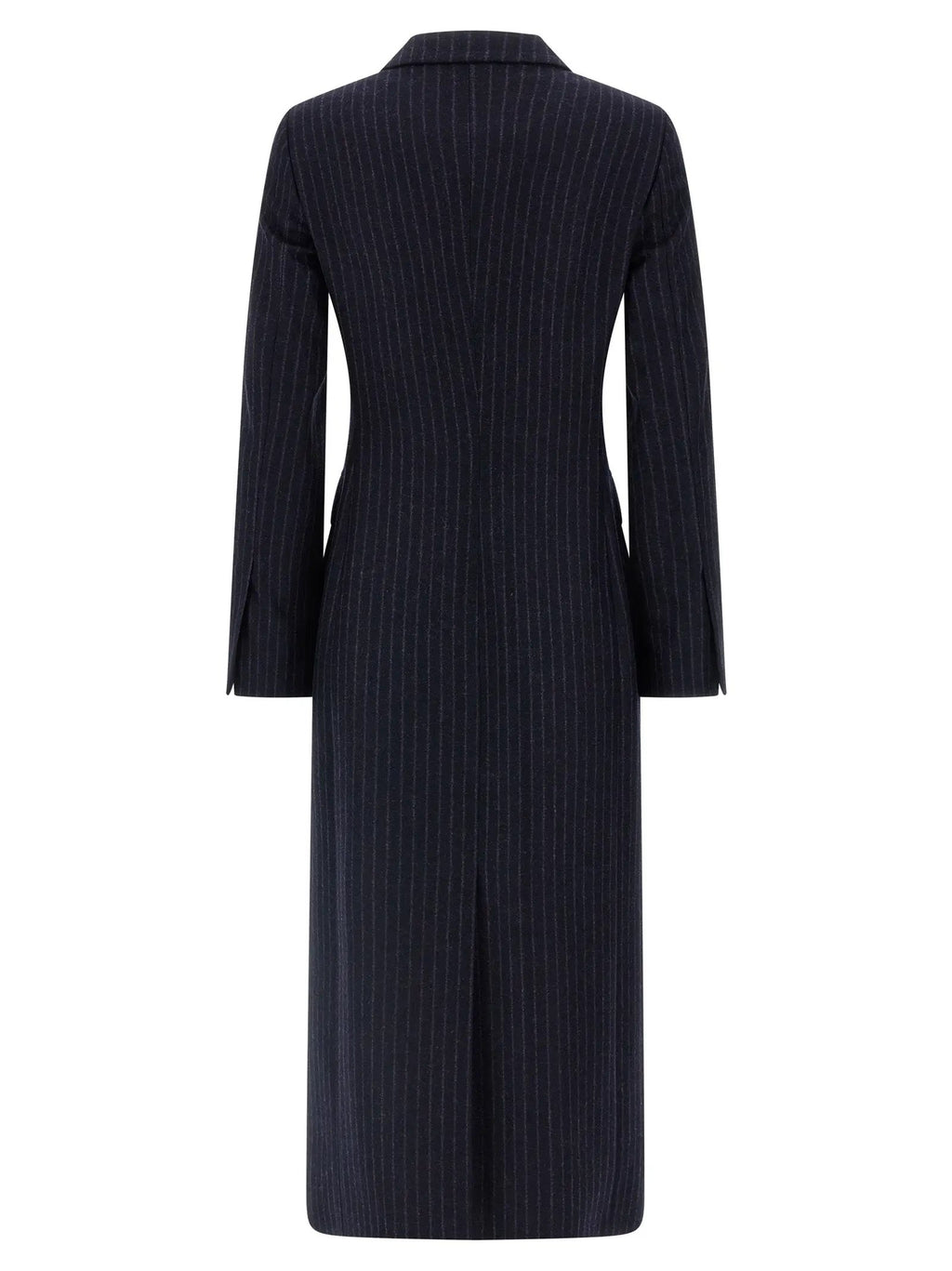 Alberto Biani Blue Virgin Wool Coat