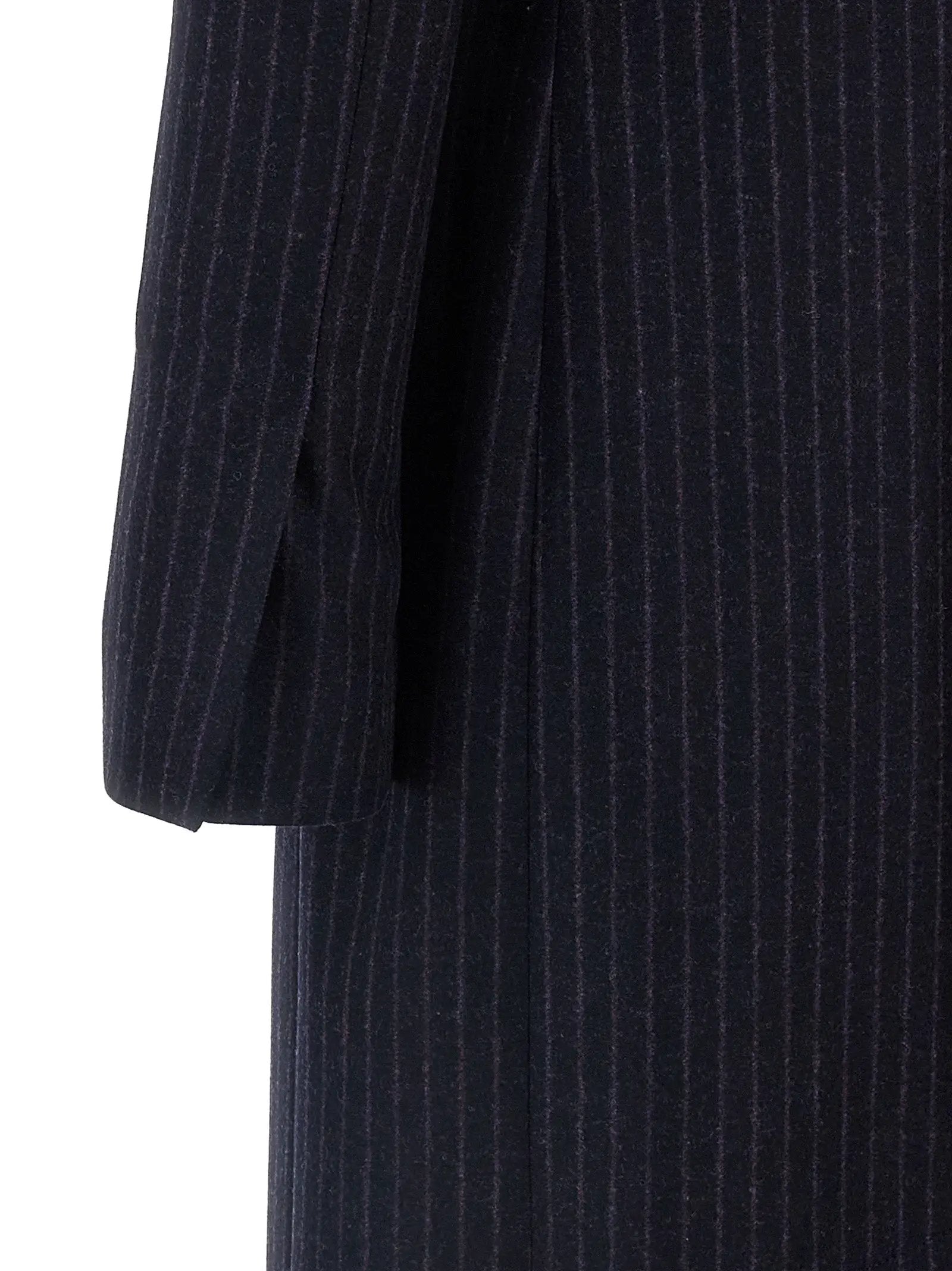 Alberto Biani Blue Virgin Wool Coat