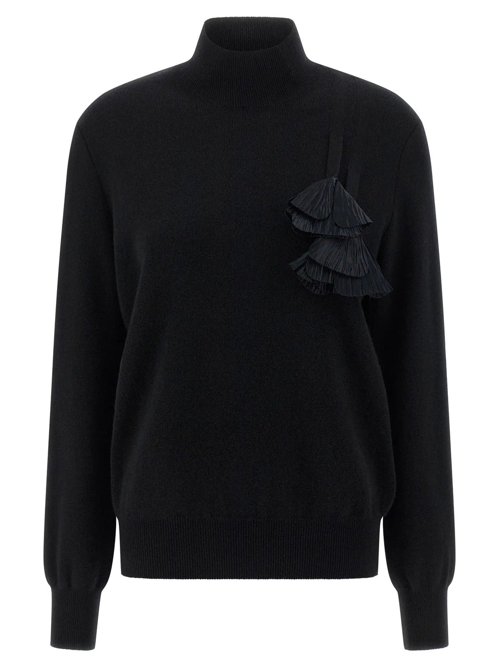Ferragamo Black Virgin Wool Cardigan