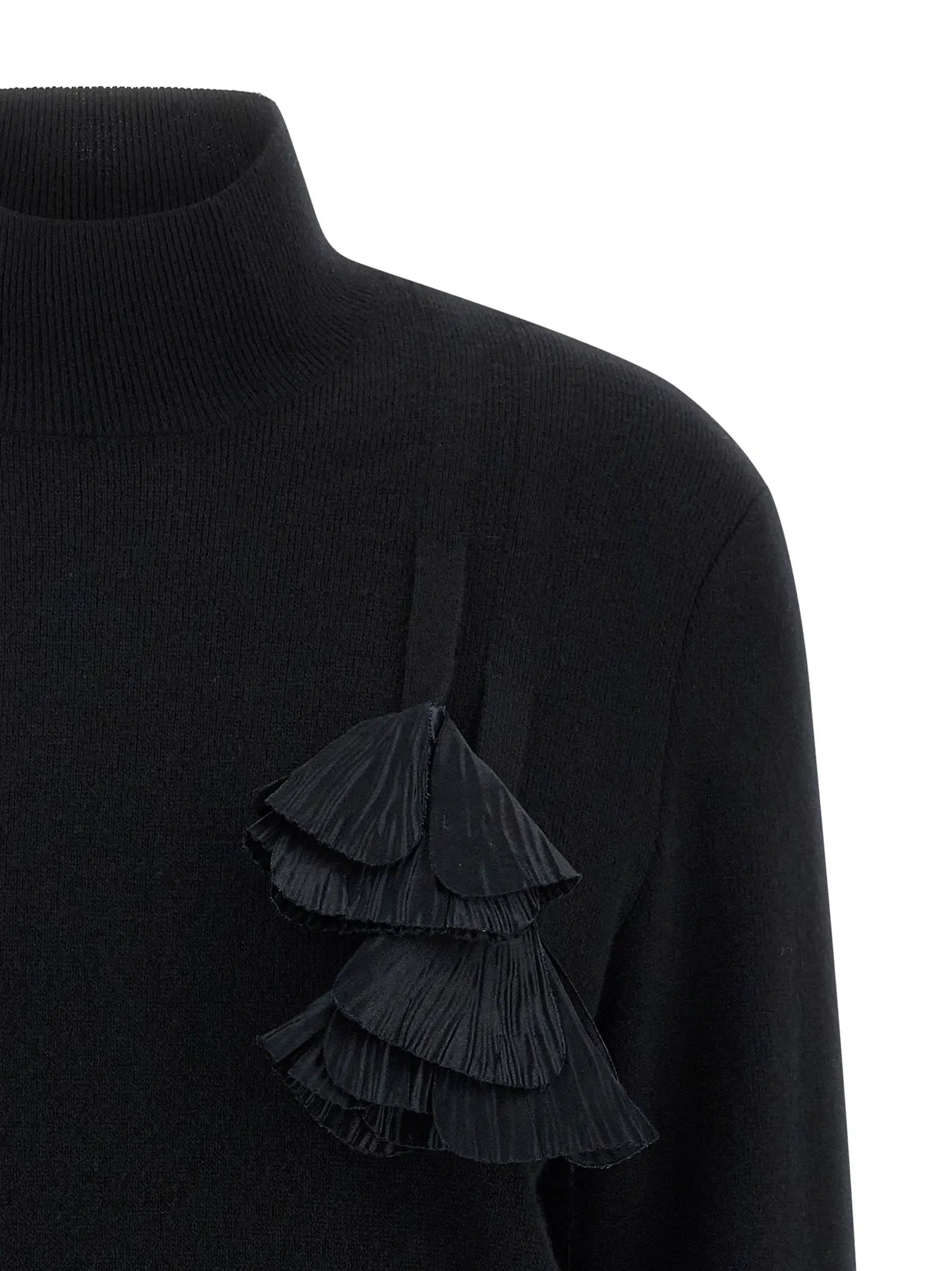 Ferragamo Black Virgin Wool Cardigan