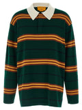 Guest in Residence Bicolor Cashmere Polo Shirt