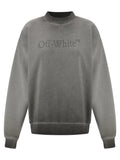 Off-White Gray Cotton Sweatshirt