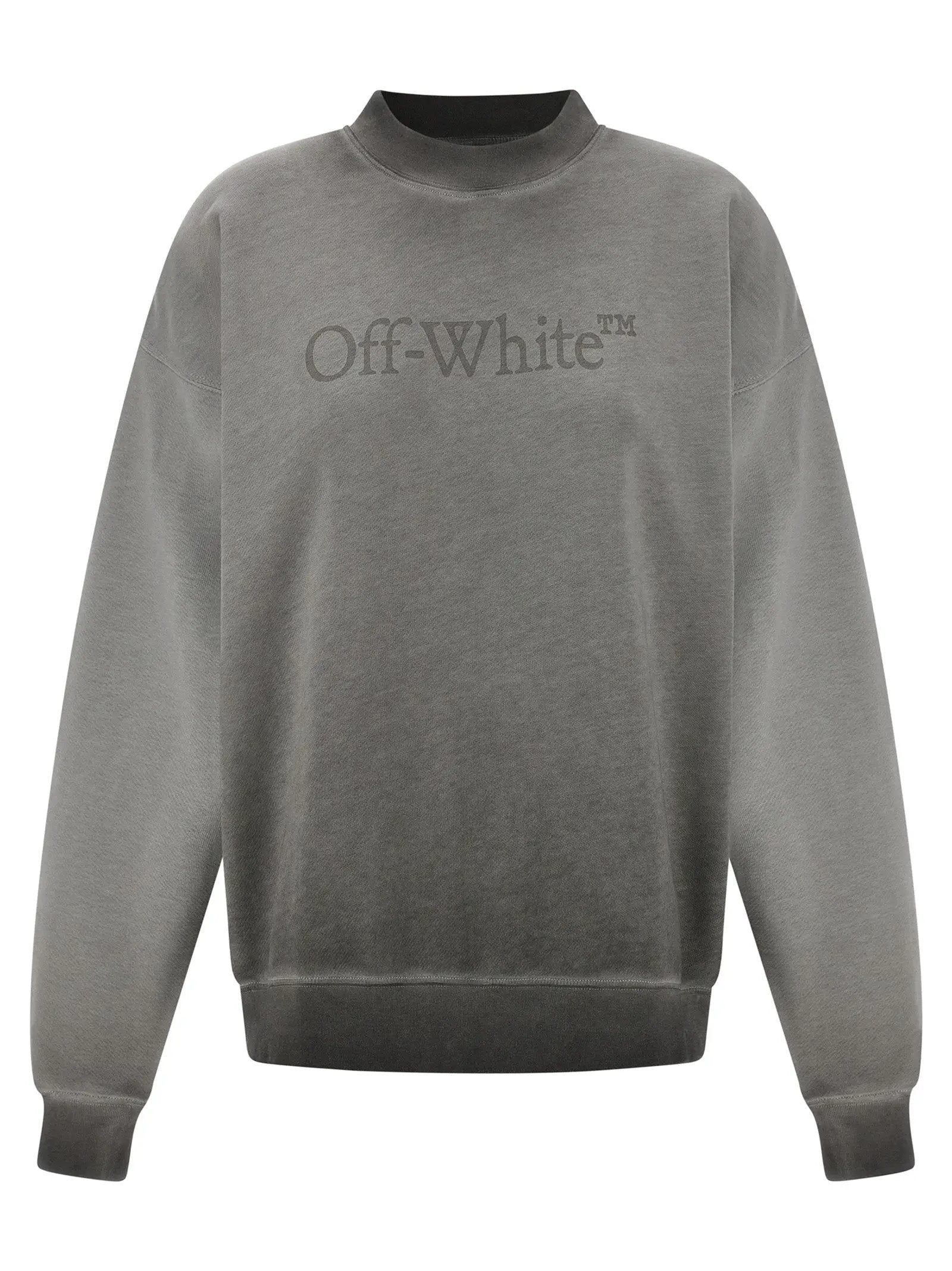 Off-White Gray Cotton Sweatshirt