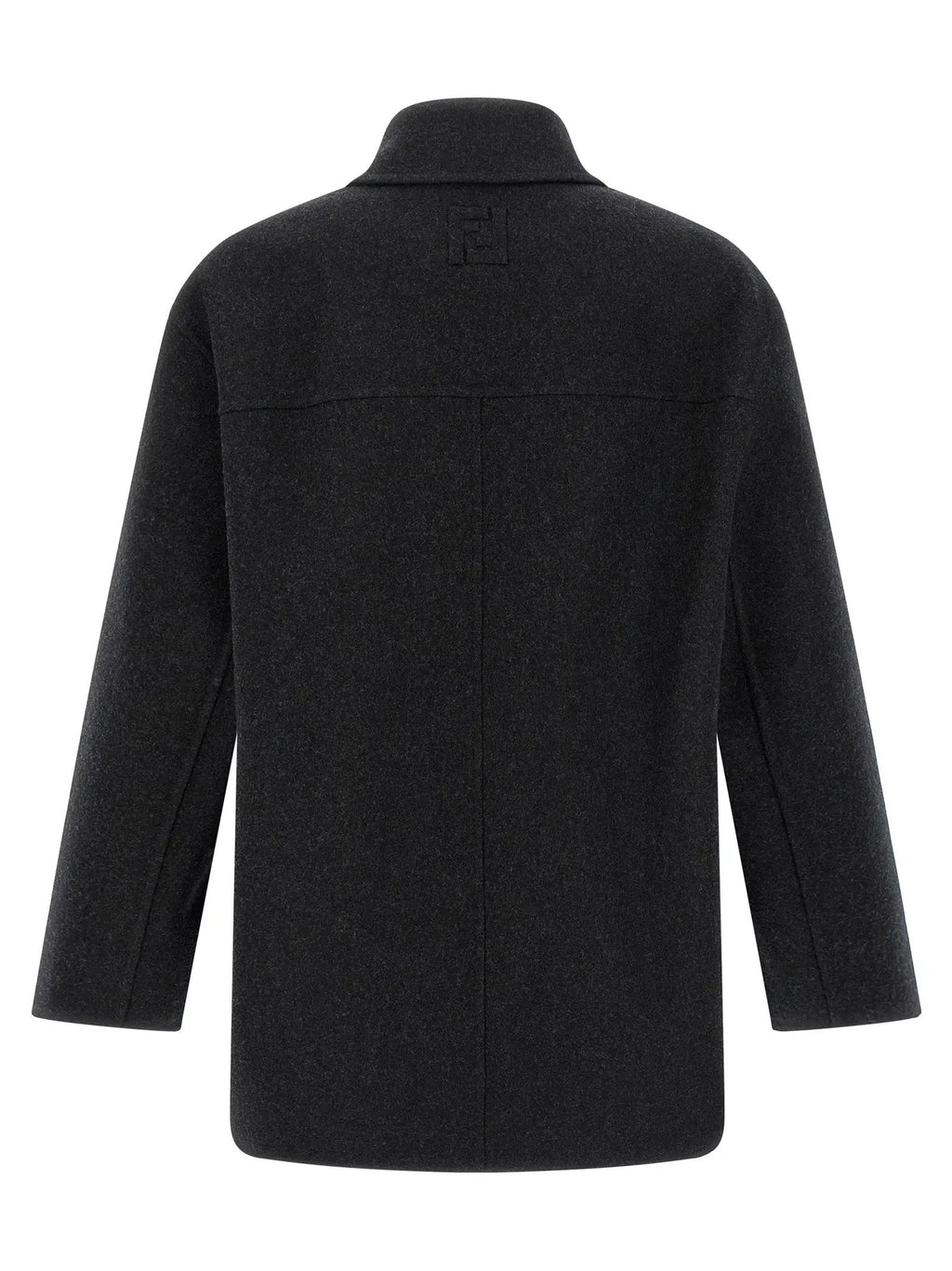 Fendi Gray Virgin Wool Coat