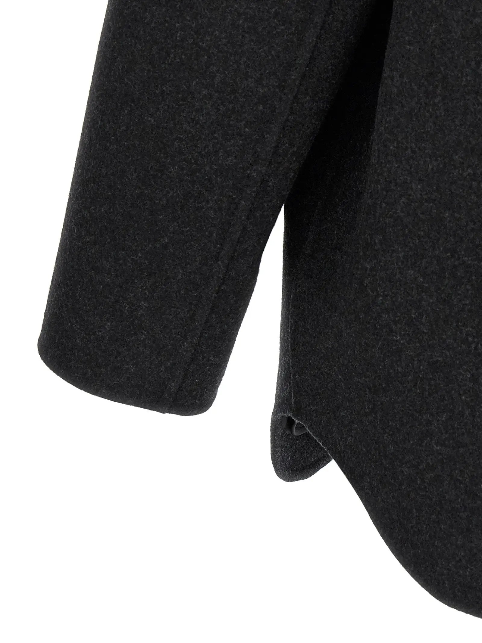 Fendi Gray Virgin Wool Coat