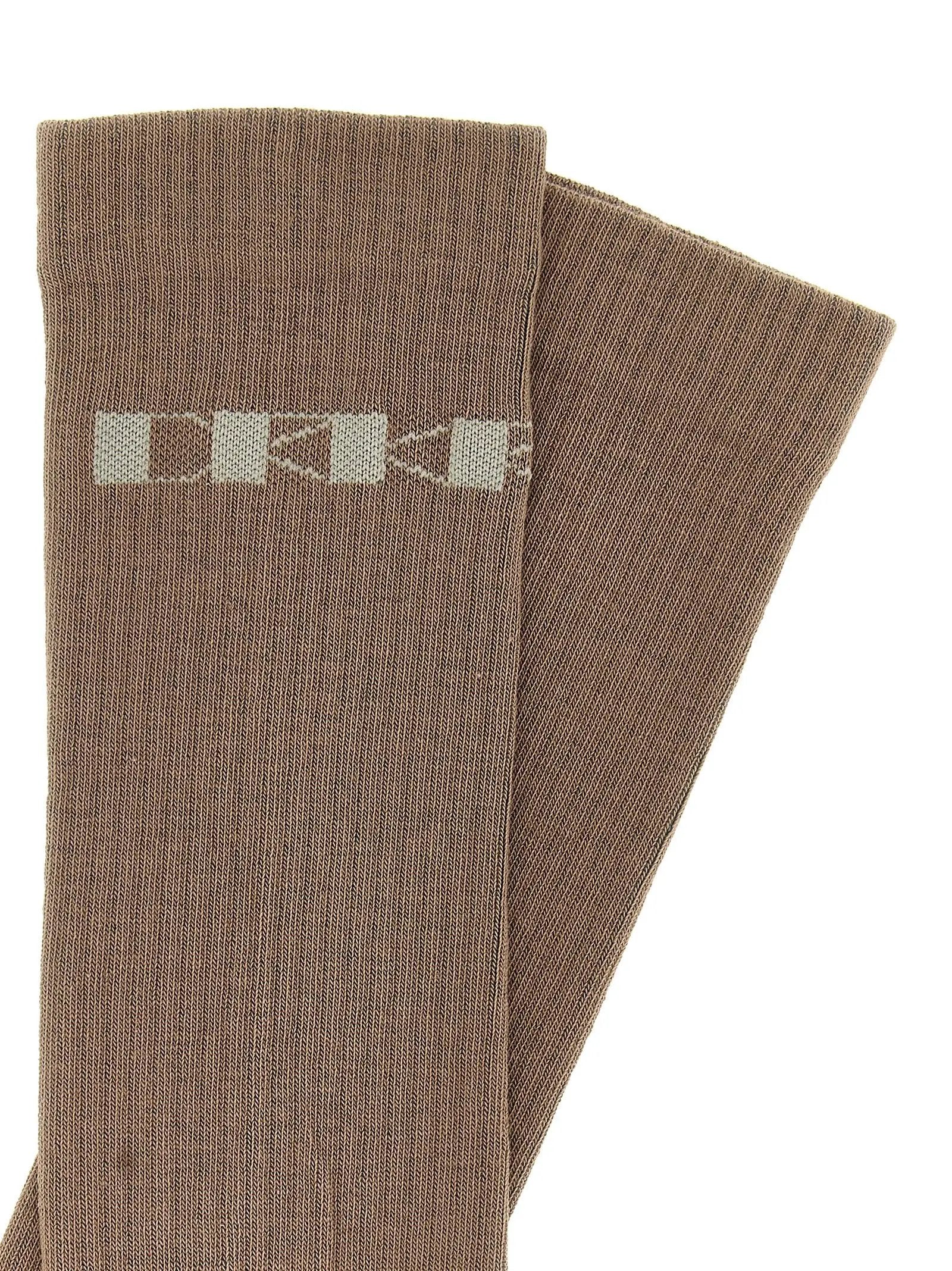 DRKSHDW Beige Cotton Socks