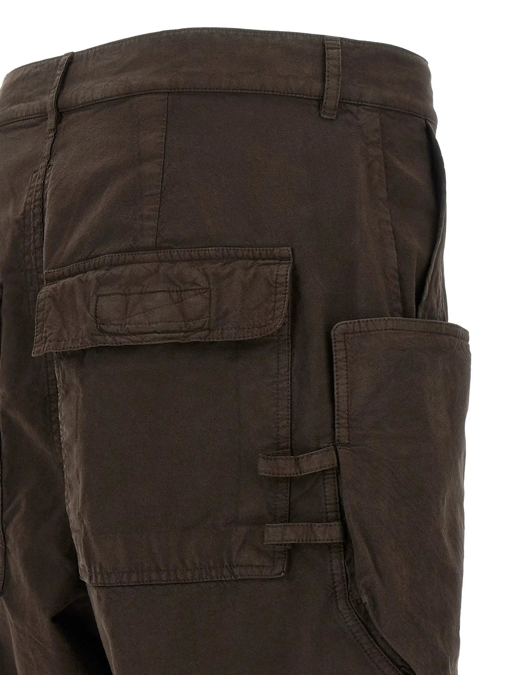 DRKSHDW Brown Cotton Cargo Pants