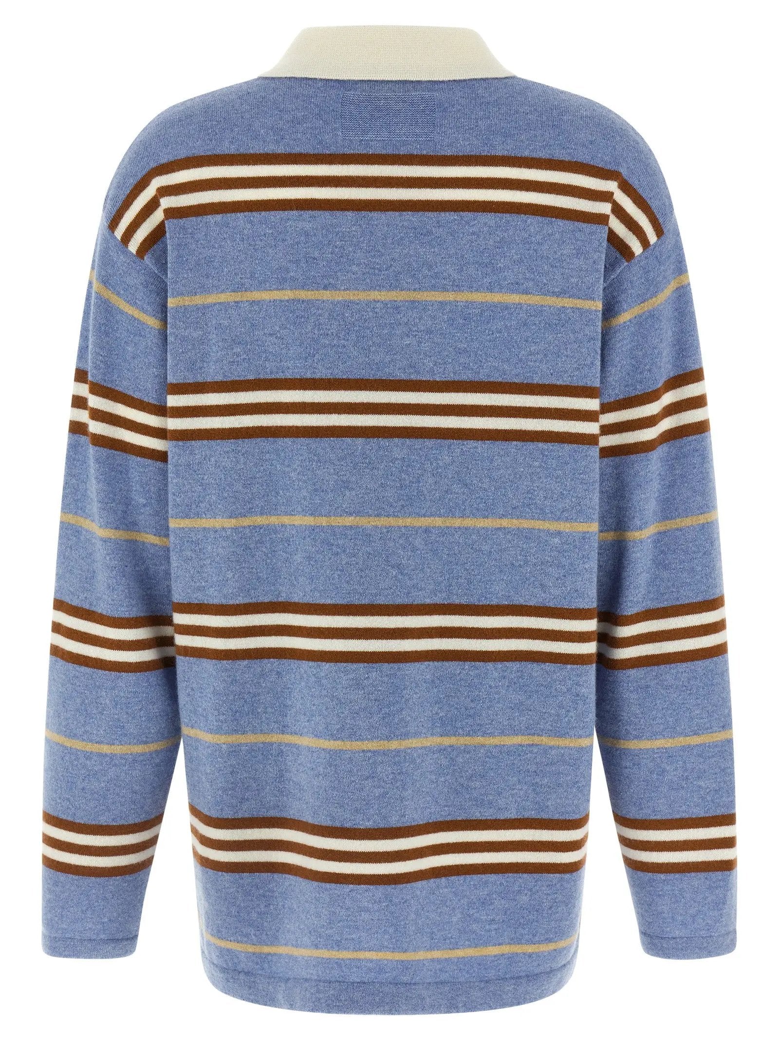 Guest in Residence Blue Cashmere Polo Shirt