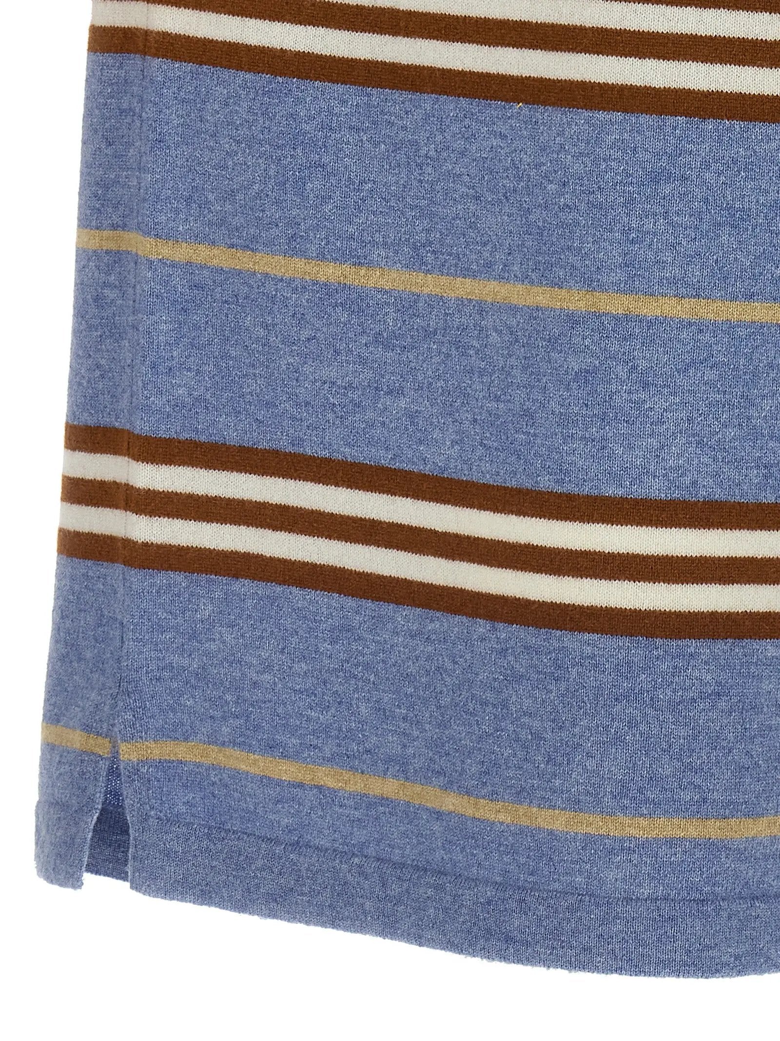 Guest in Residence Blue Cashmere Polo Shirt