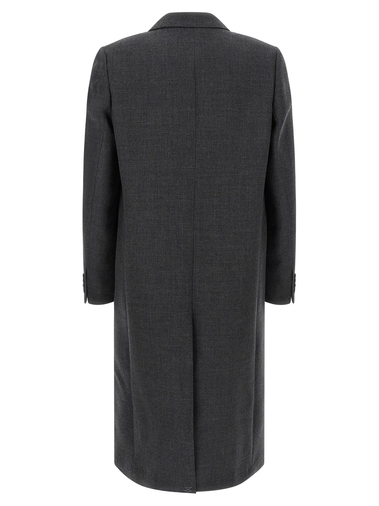 Dries Van Noten Gray Wool Coat