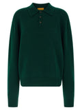 Guest in Residence Bicolor Cashmere Polo Shirt