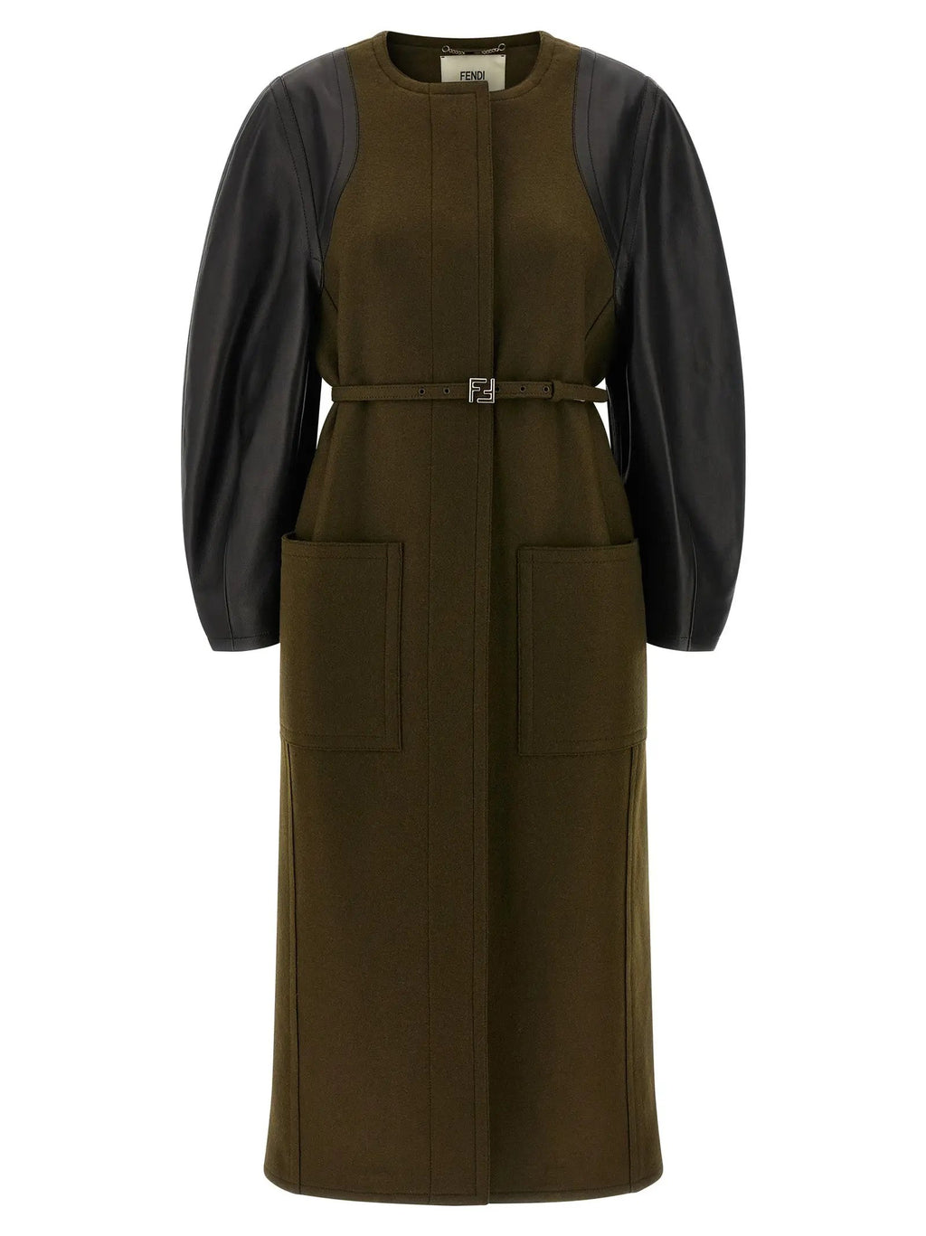 Fendi Bicolor Viscose Coat