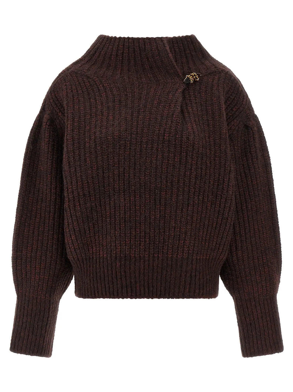 Dries Van Noten Bordeaux Wool Cardigan
