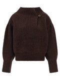 Dries Van Noten Bordeaux Wool Cardigan