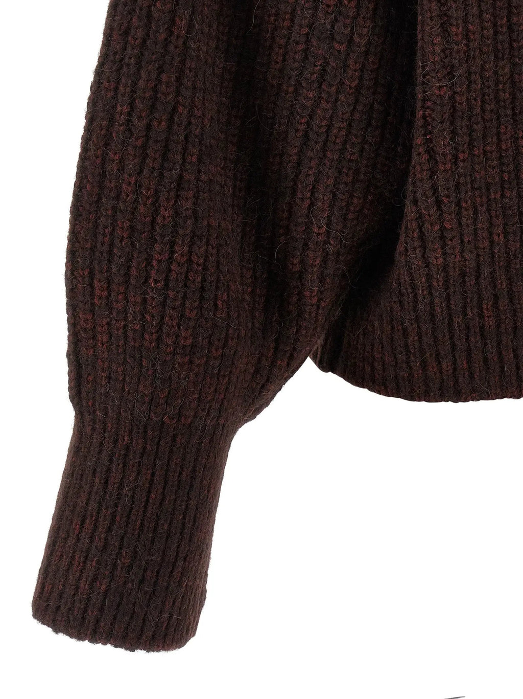 Dries Van Noten Bordeaux Wool Cardigan