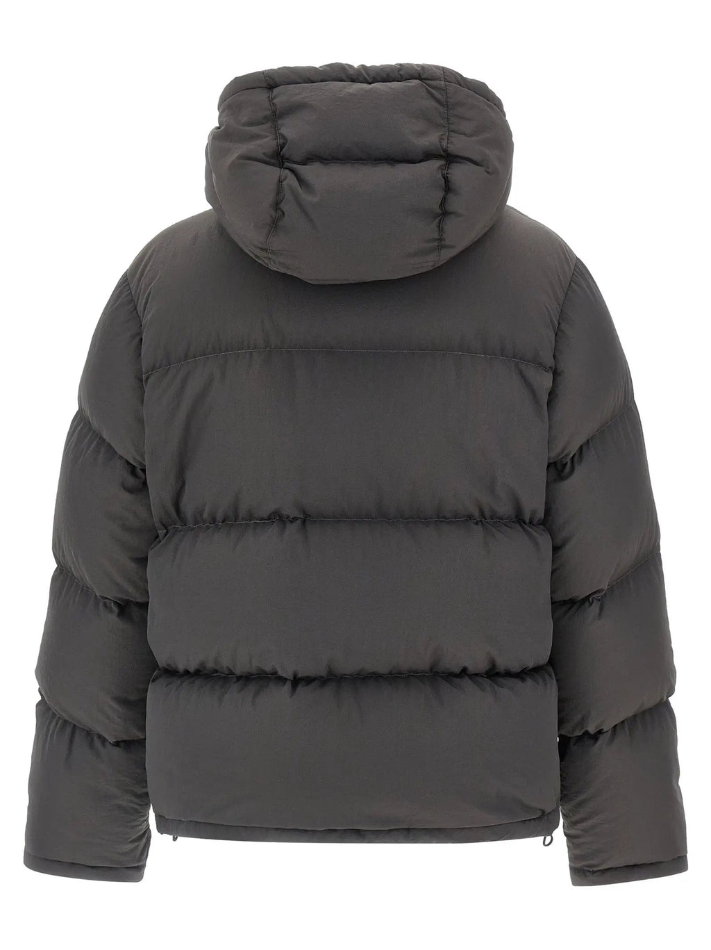 Dolce & Gabbana Veste longue en polyamide gris