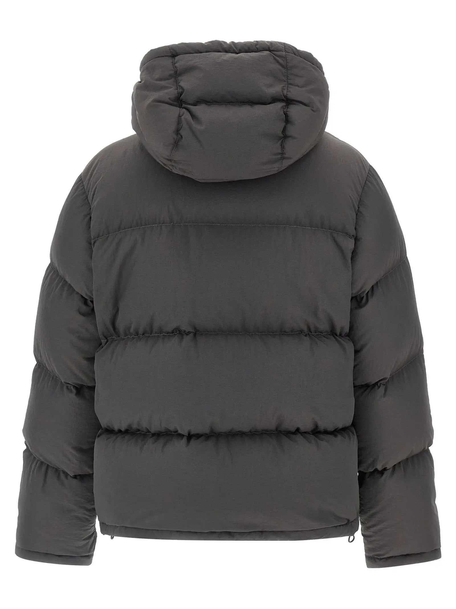 Dolce & Gabbana Veste longue en polyamide gris