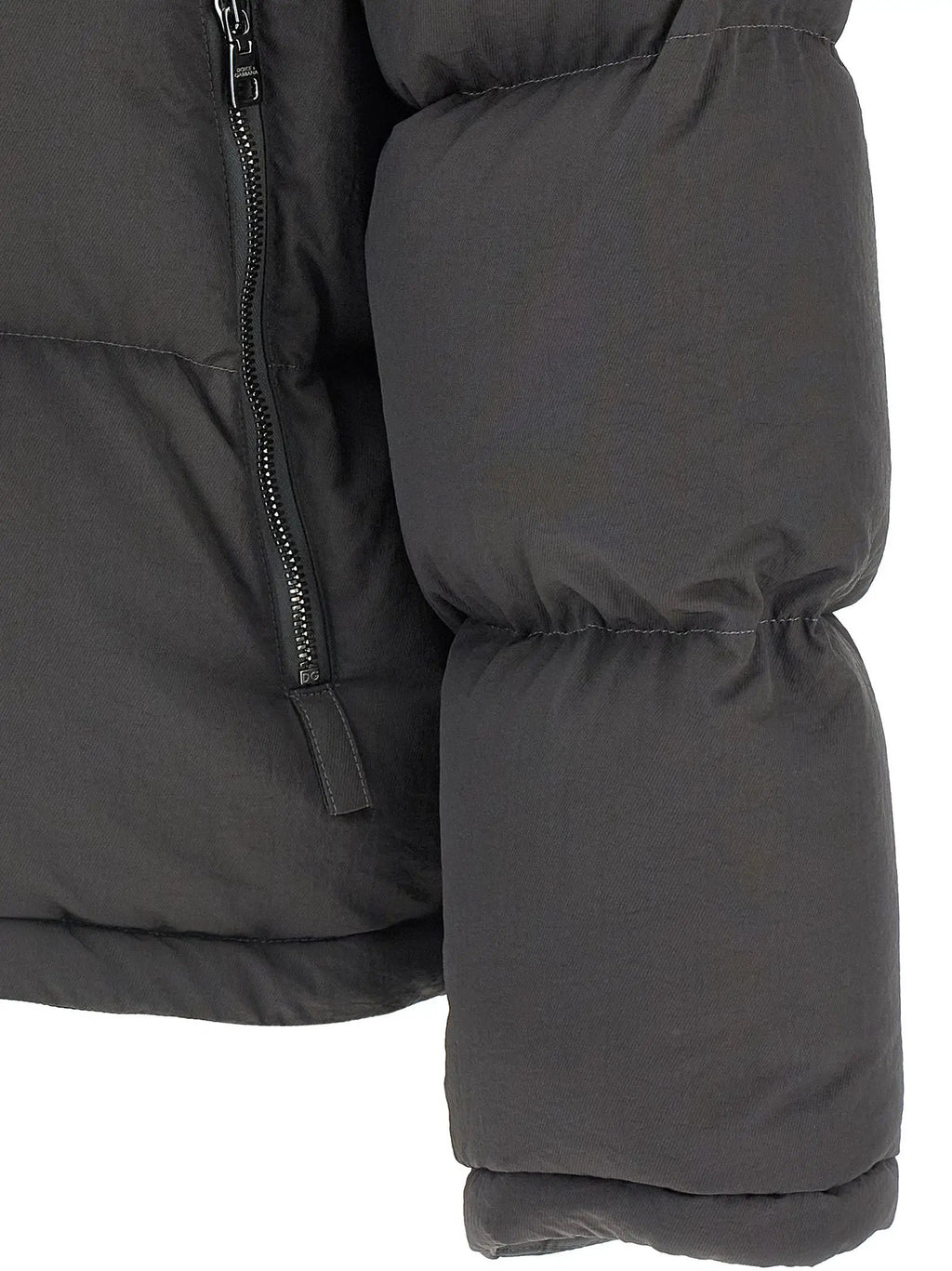 Dolce & Gabbana Veste longue en polyamide gris