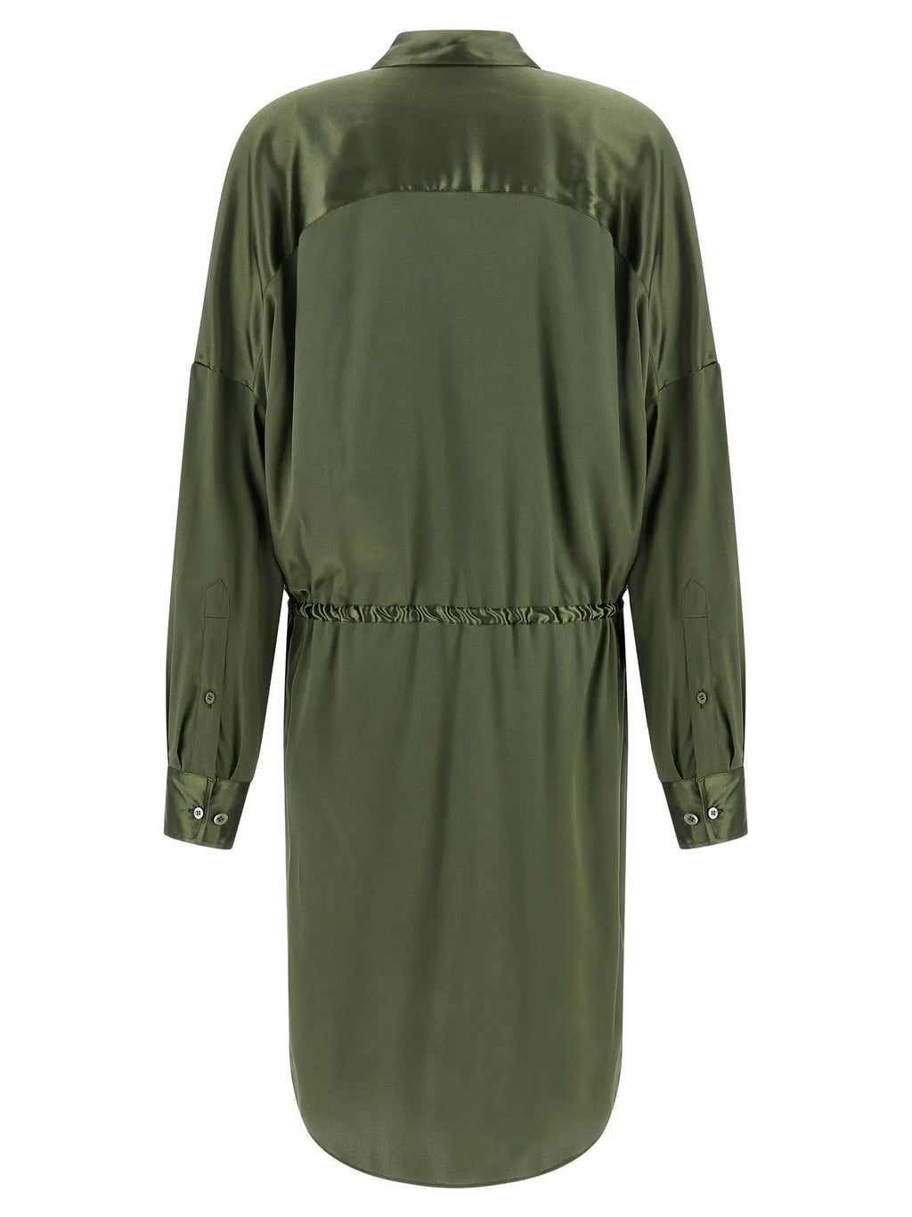 Dries Van Noten Bicolor Silk Midi Dress