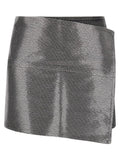 Haikure Gray Cotton Long Skirt