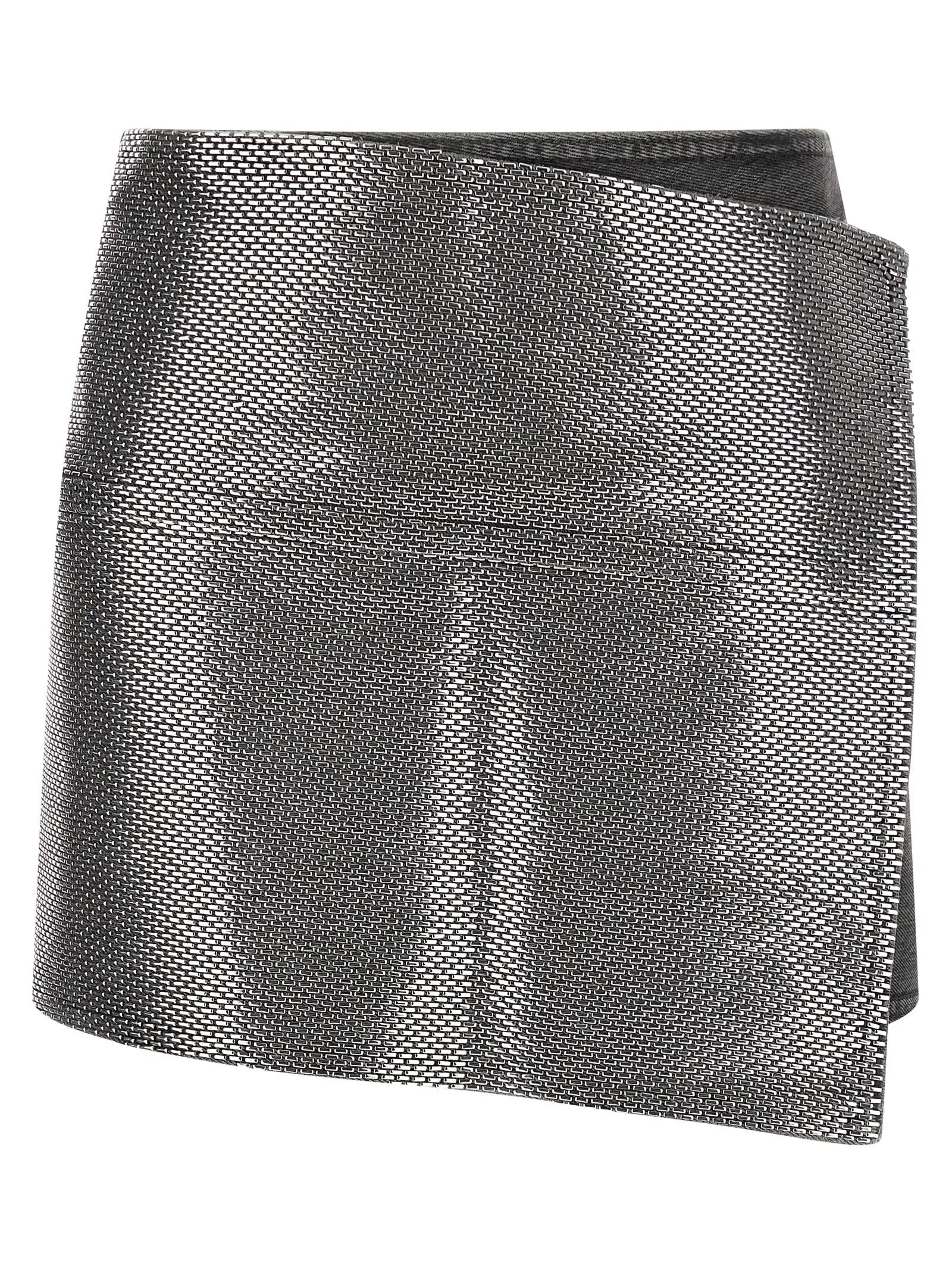 Haikure Gray Cotton Long Skirt