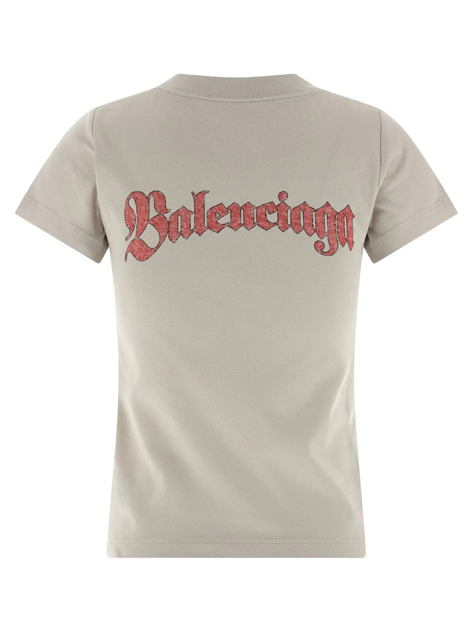 Balenciaga Gray Cotton T-Shirt