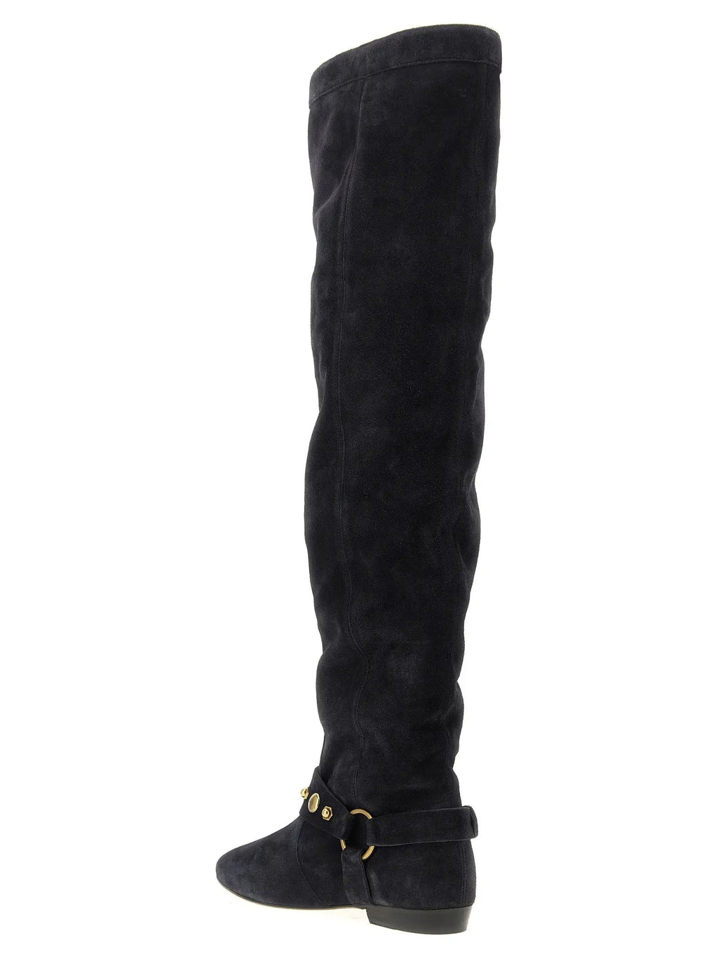 Isabel Marant Black Calfskin Over The Knee