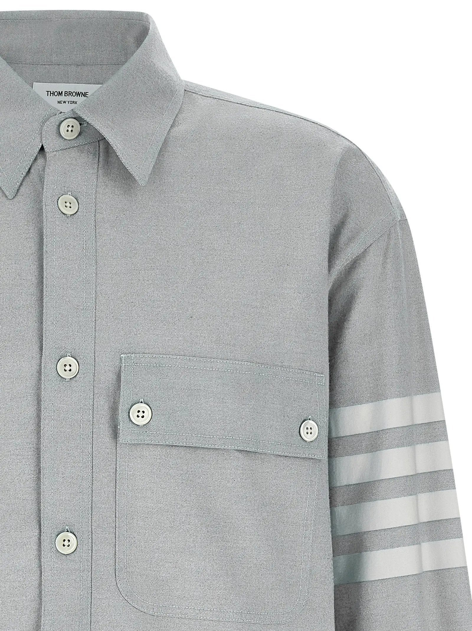 Thom Browne Gray Cotton Blouse