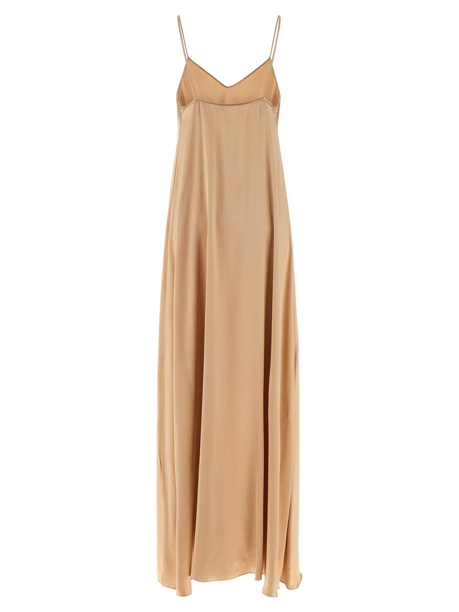 Ferragamo Beige Viscose Long Dress