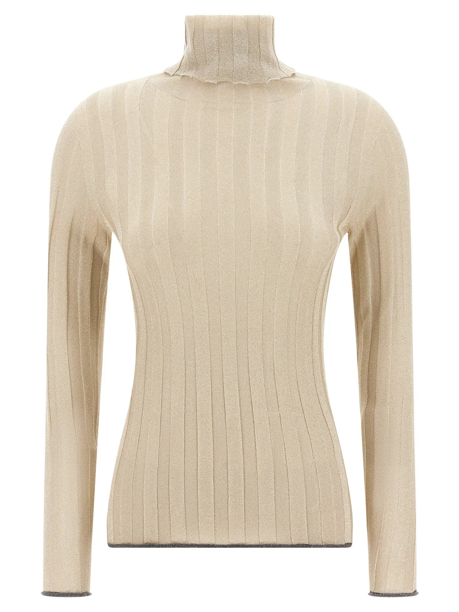 Fabiana Filippi Gold Viscose Cardigan