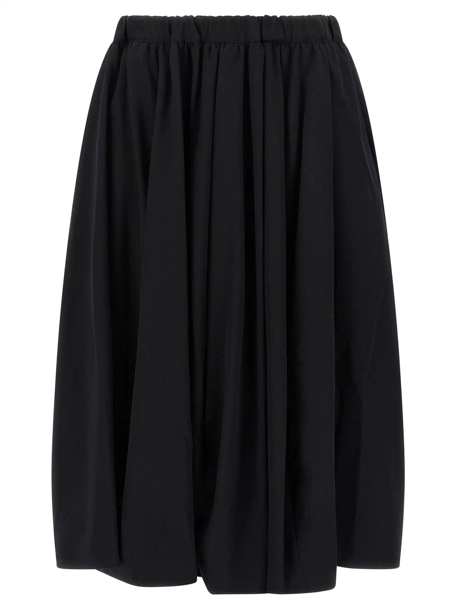 Comme Des Garçons Black Wool Mini Skirt