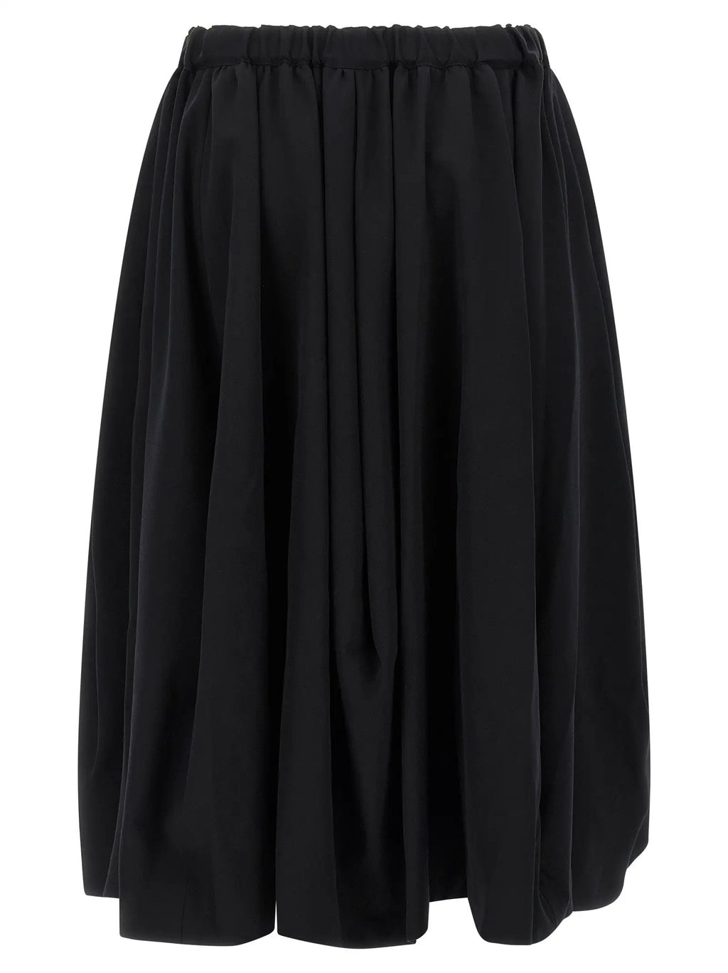 Comme Des Garçons Black Wool Mini Skirt