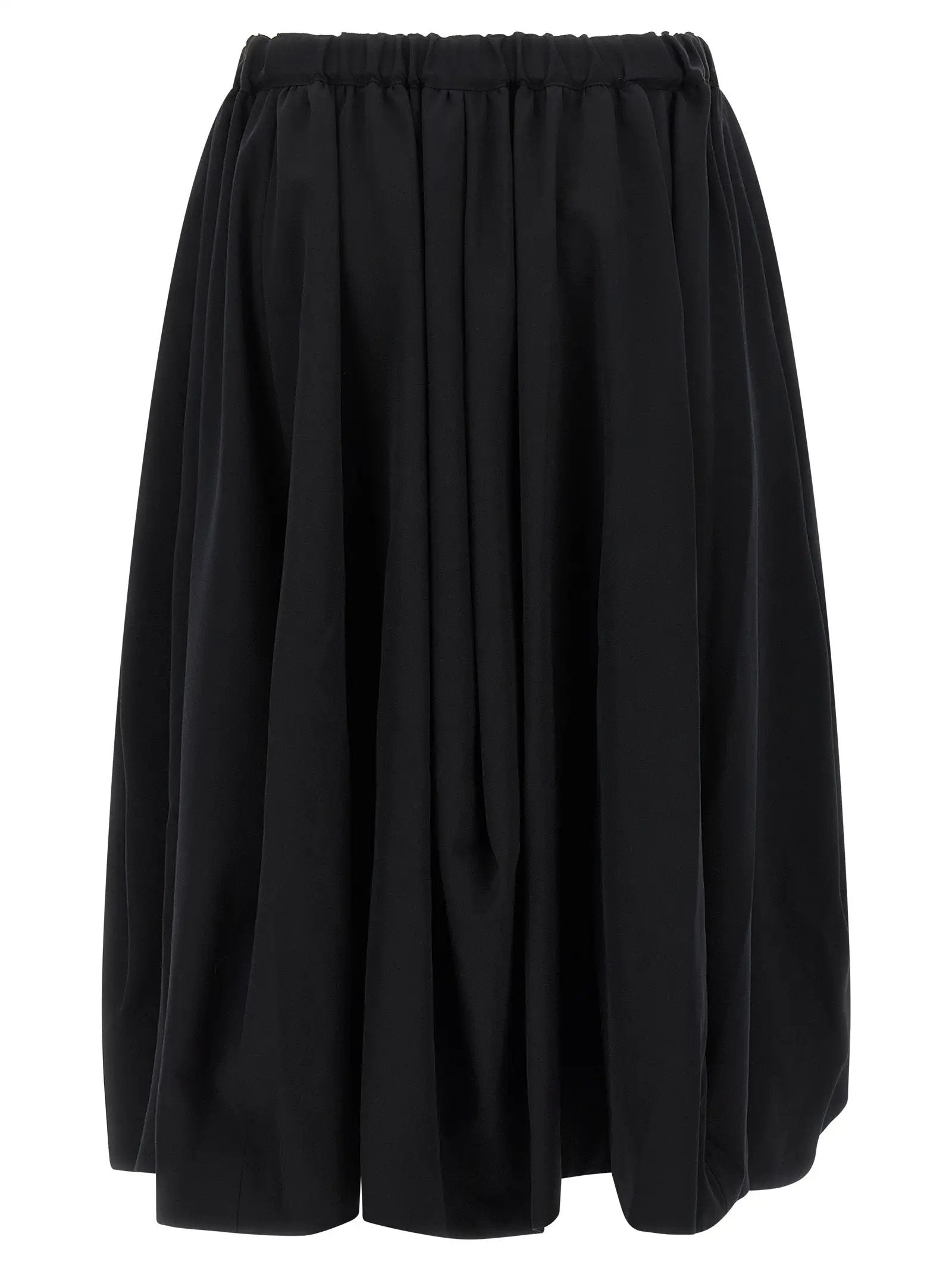 Comme Des Garçons Black Wool Mini Skirt