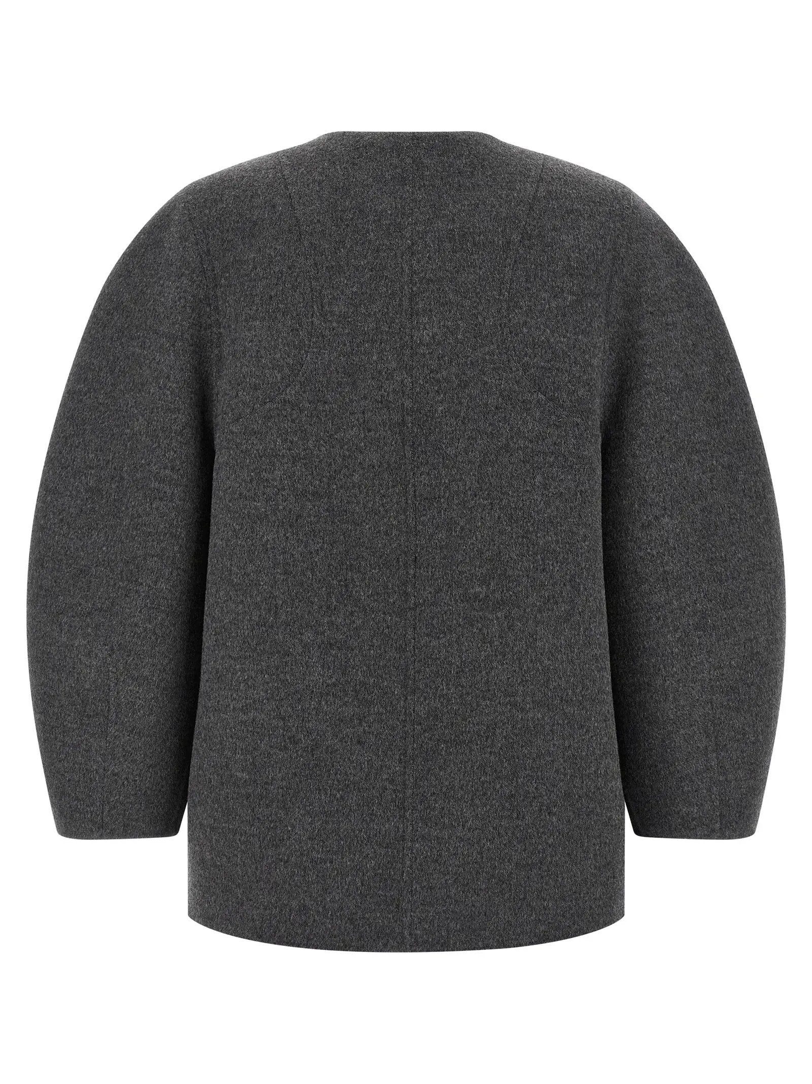 Fendi Gray Virgin Wool Coat