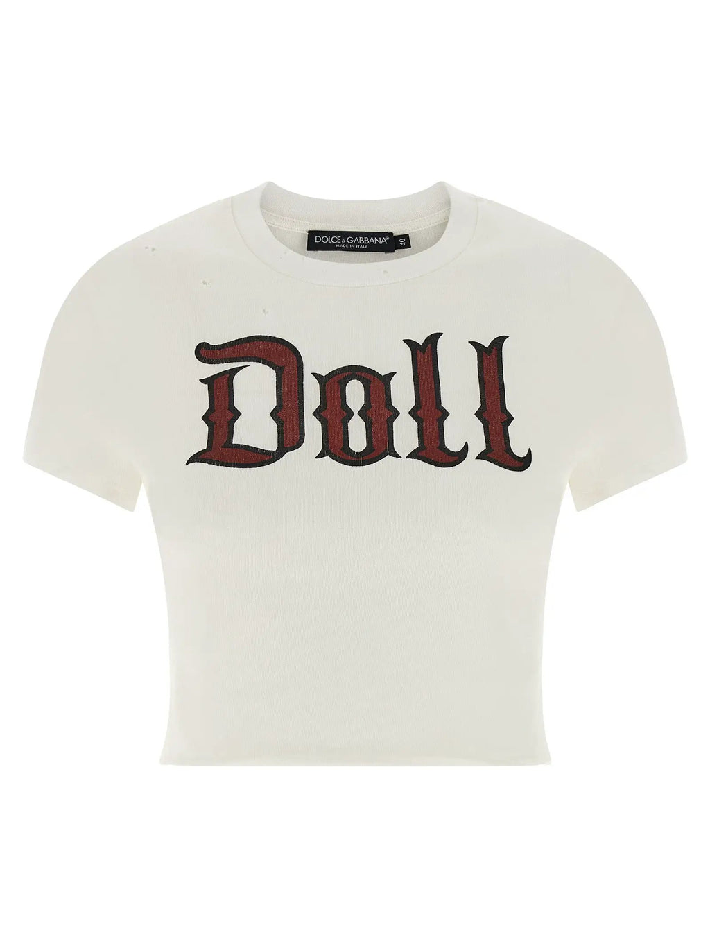 T-shirt blanc en coton Dolce &amp; Gabbana