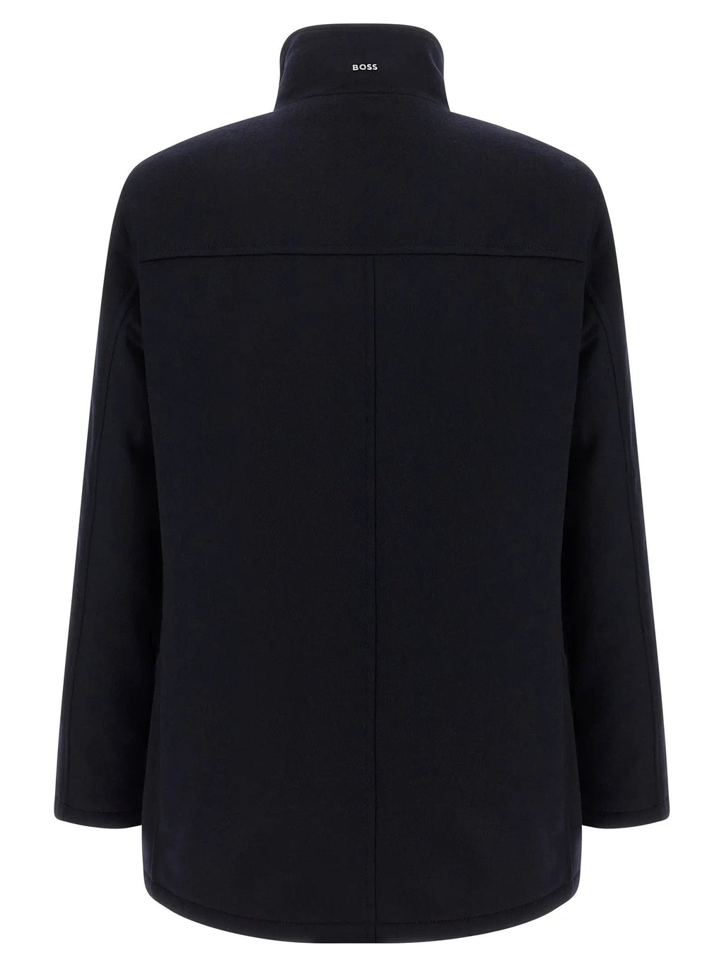 Hugo Boss Blue Wool Coat
