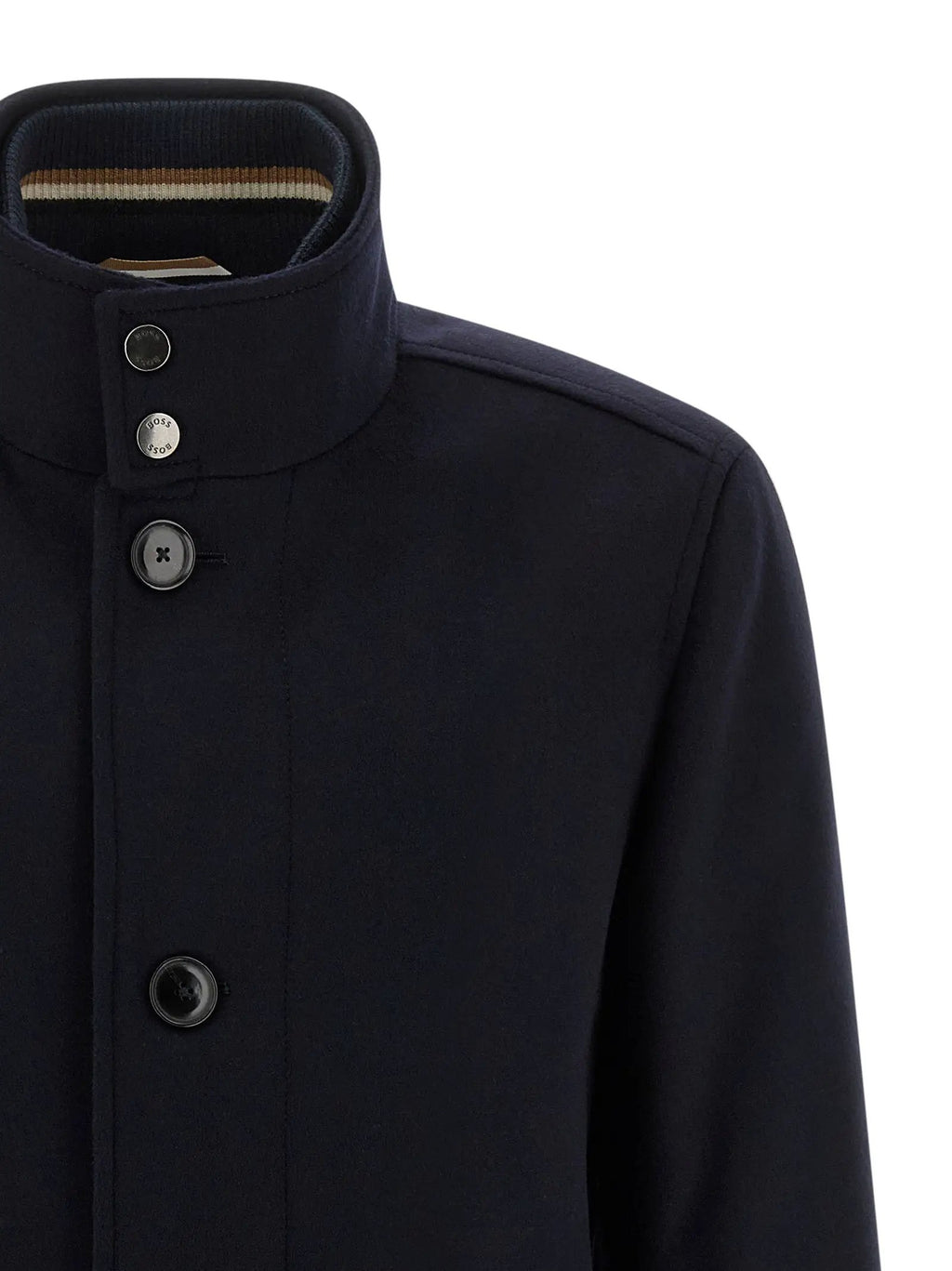 Hugo Boss Blue Wool Coat