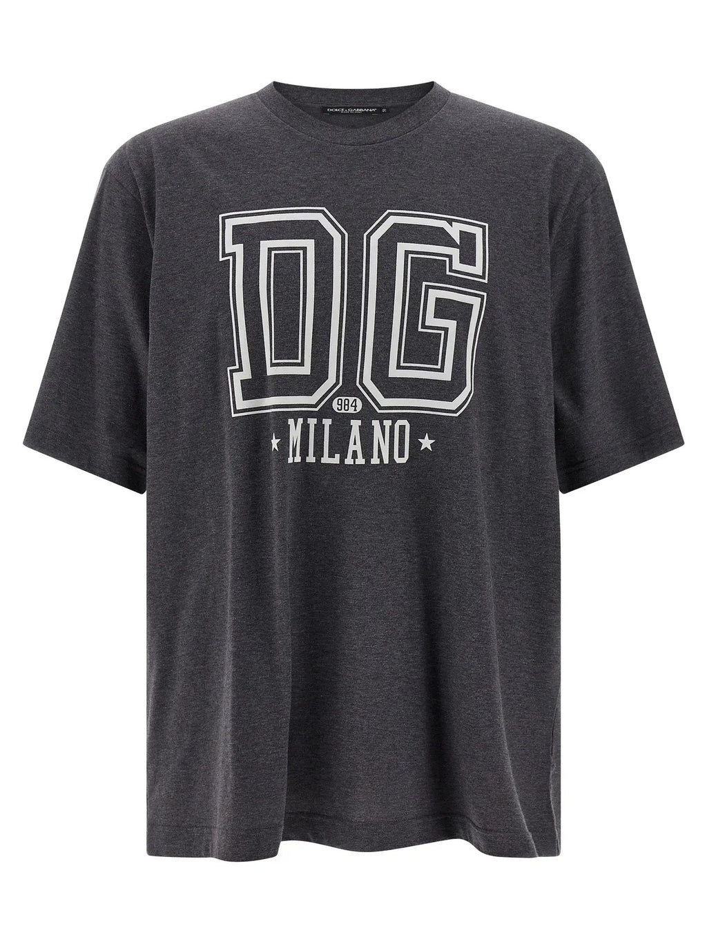 Dolce & Gabbana Gray Cotton T-Shirt