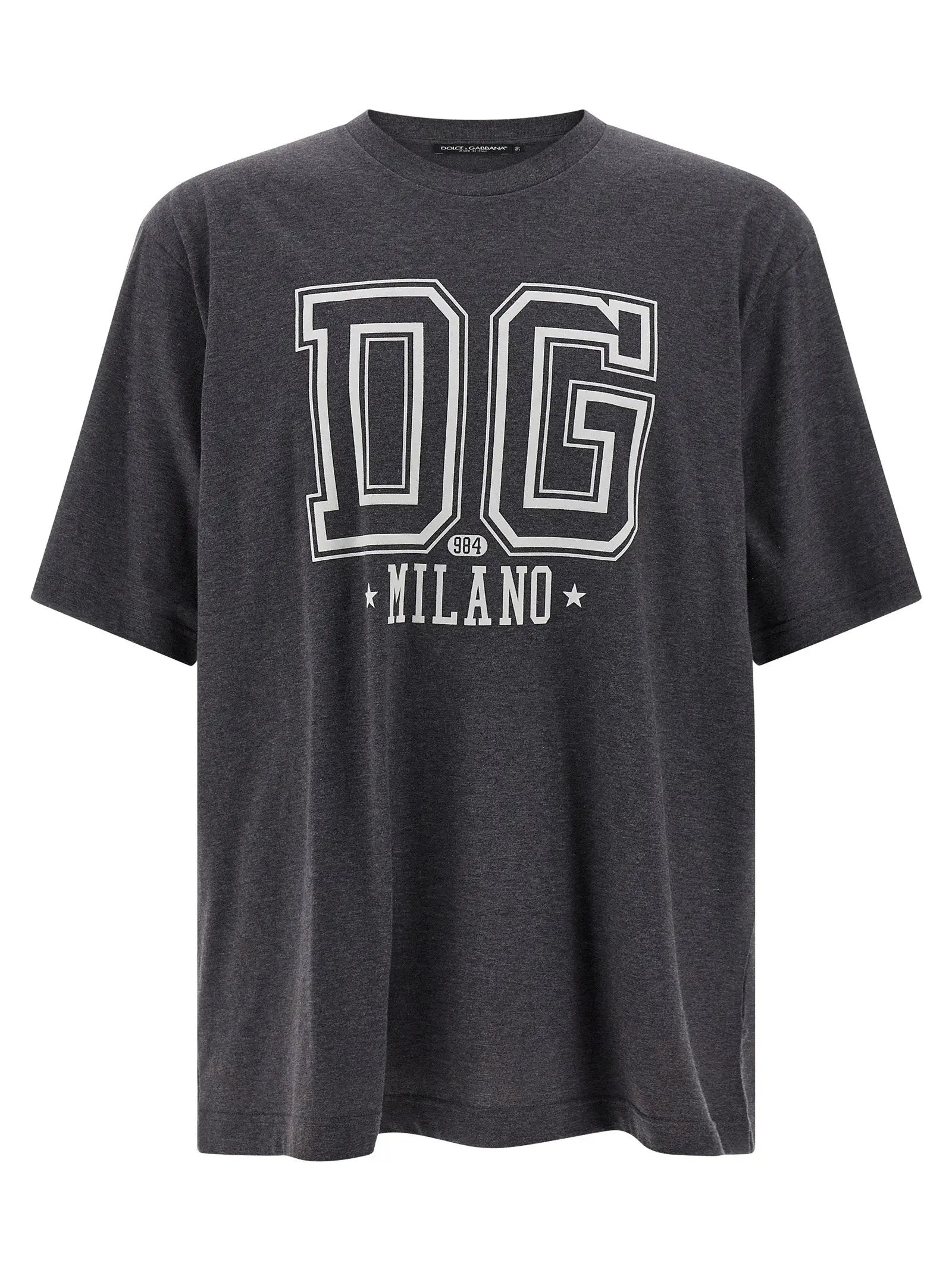 Dolce & Gabbana Gray Cotton T-Shirt