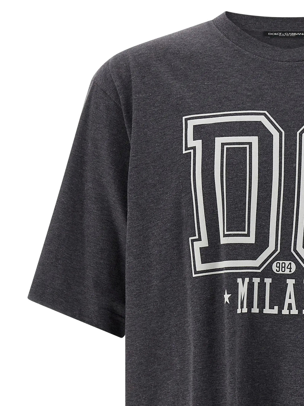 Dolce & Gabbana Gray Cotton T-Shirt