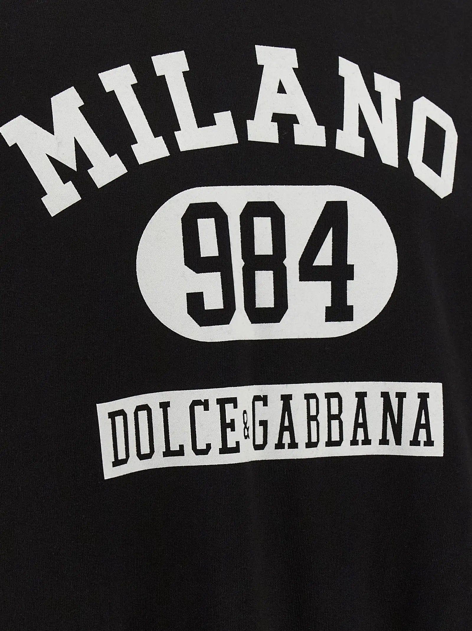 Sweat-shirt bicolore en coton Dolce & Gabbana