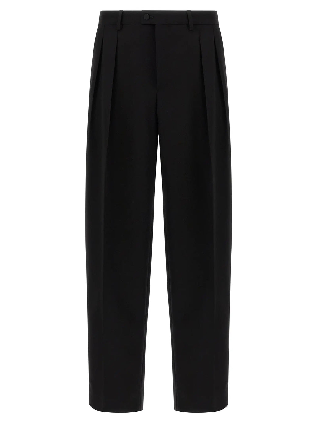Dolce & Gabbana Black Virgin Wool Dress Pants
