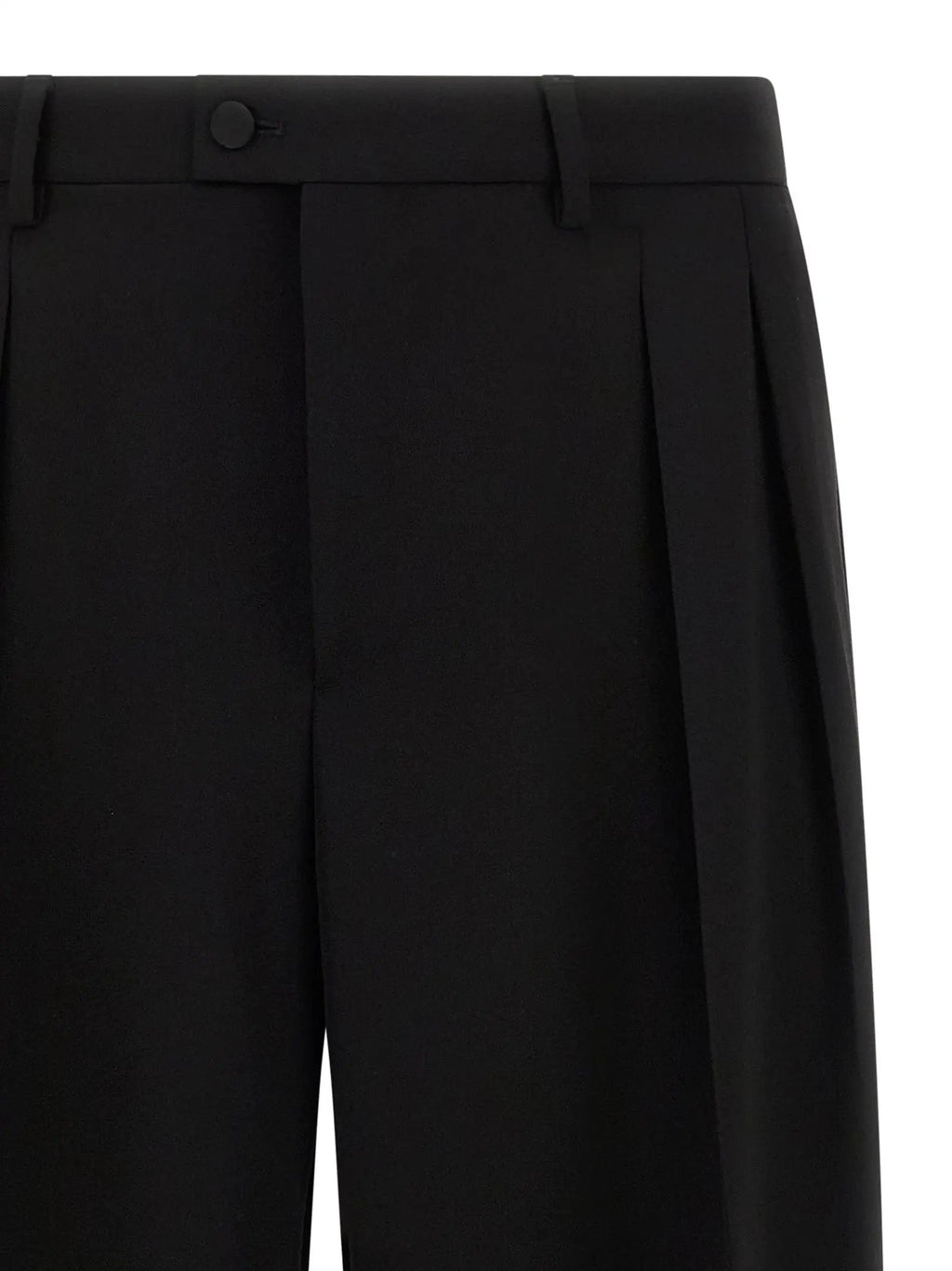 Dolce & Gabbana Black Virgin Wool Dress Pants