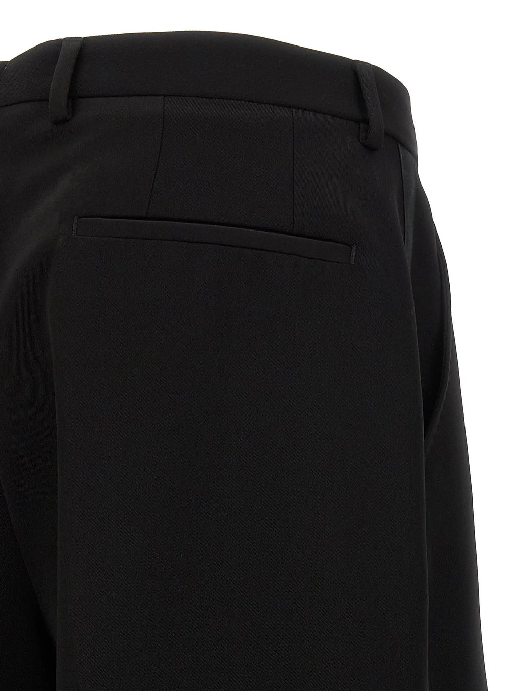 Dolce & Gabbana Black Virgin Wool Dress Pants